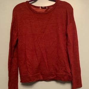 Burnt orange long sleeve Abercrombie & Fitch top